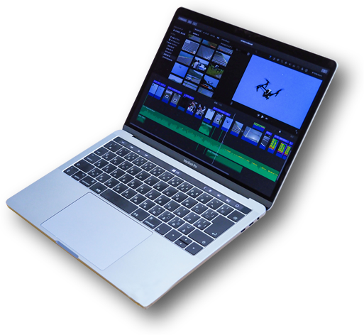動画編集をしているPC