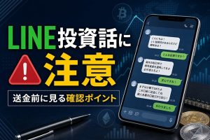 LINE投資話に注意 送金前に見る確認ポイント
