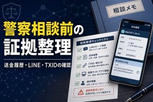警察相談前の証拠整理 送金履歴・LINE・TXIDの確認