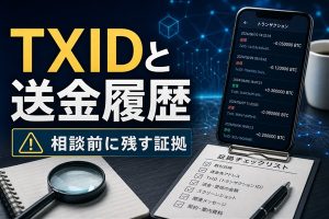 TXIDと送金履歴 相談前に残す証拠