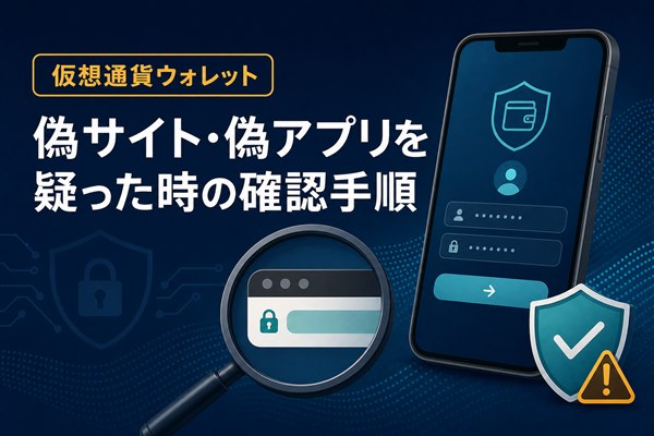 仮想通貨ウォレットの偽サイト・偽アプリを疑った時の確認手順