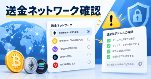 暗号資産の送金ネットワークを間違えそうなときの確認手順